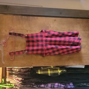 Hot Topic overall skater skirt